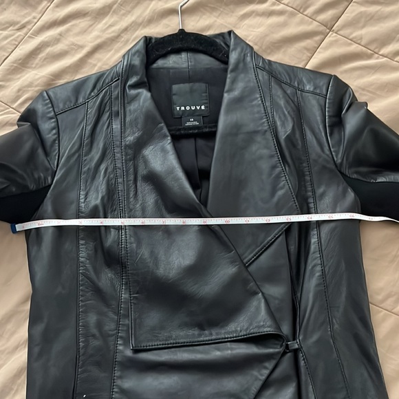 Trouvé black leather jacket - Picture 8 of 9